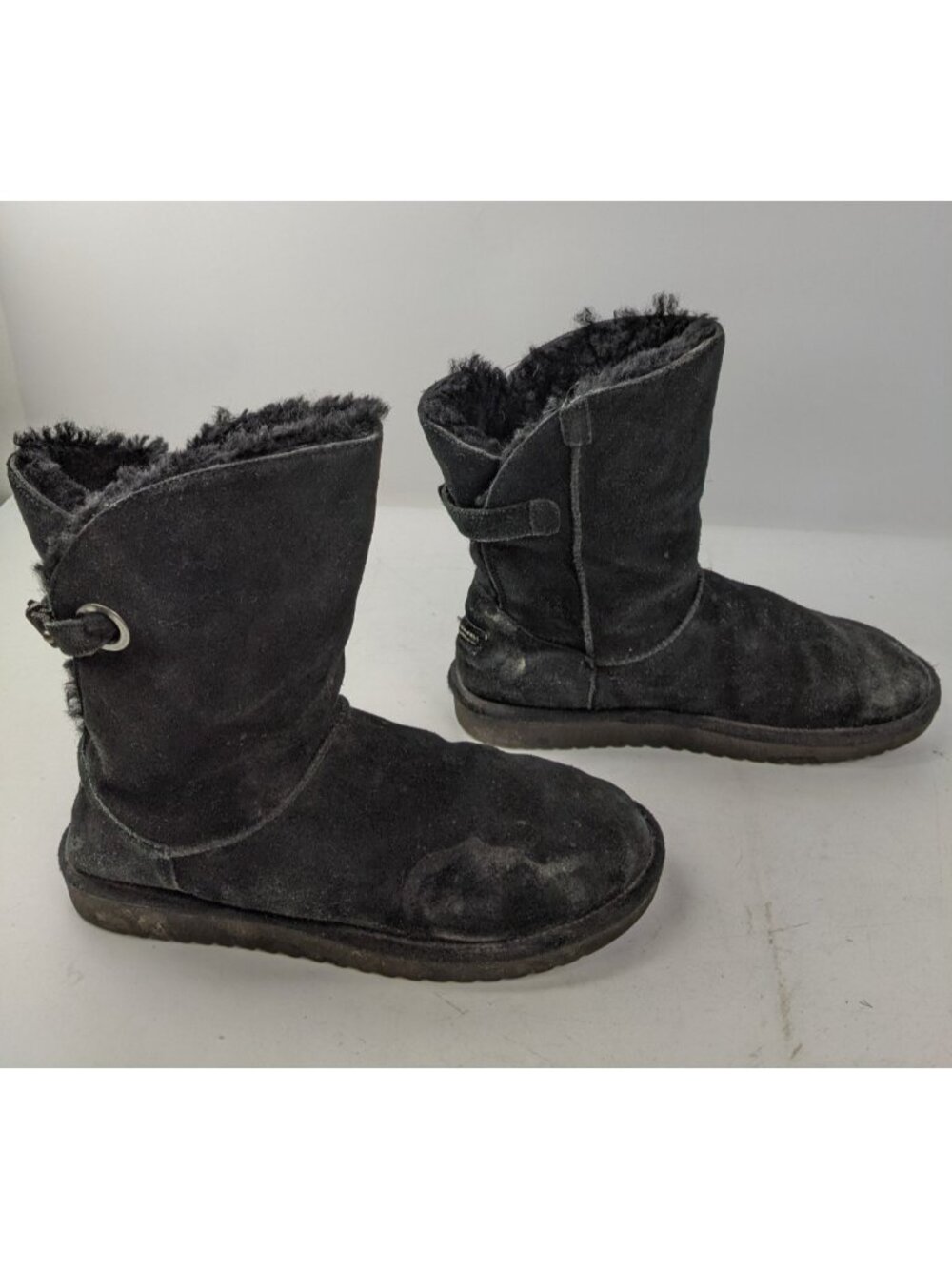 Koolaburra by UGG Remley Black Mid Calf Boots Shoes 1105792 Women's Size 10